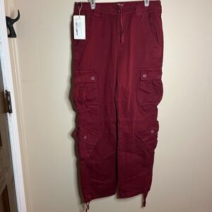 Matchstick Men's Retro Relaxed Cargo Pants with Multi Pockets 32x32
